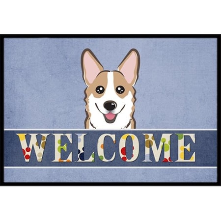 Carolines Treasures Carolines Treasures BB1439MAT Sable Corgi Welcome Indoor & Outdoor Mat; 18 x 27 in. BB1439MAT